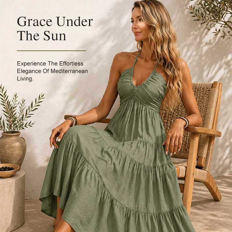 Women's Halter Neck Backless Dress