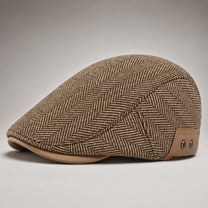 Thornton Herringbone Driving Cap