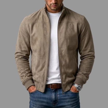 Calder Suede Bomber Jacket