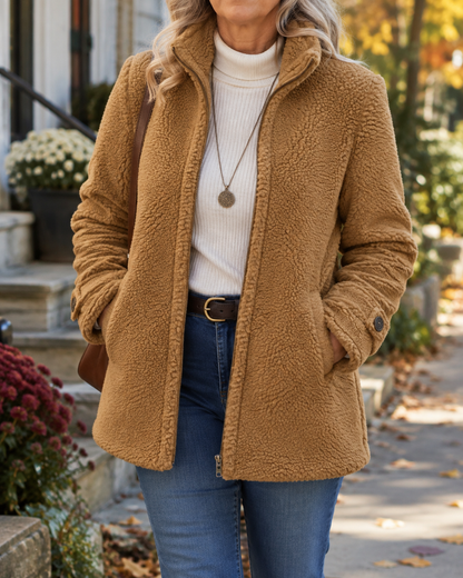 Cozy Stand Collar Jacket