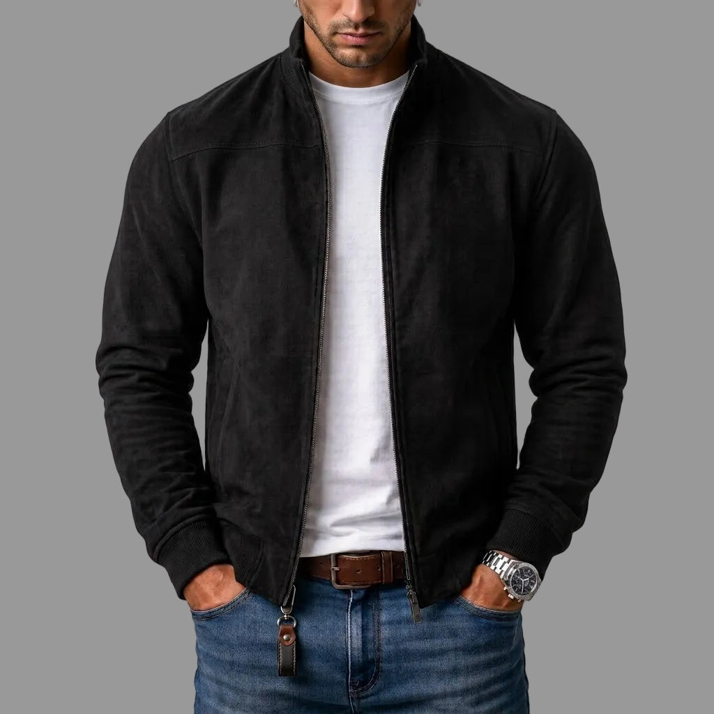 Calder Suede Bomber Jacket