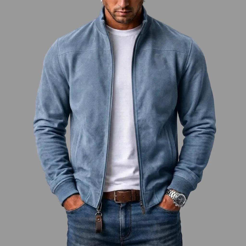 Calder Suede Bomber Jacket