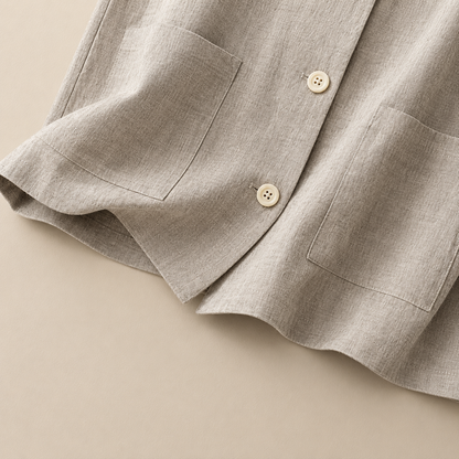 Aveline Cotton Linen Vest
