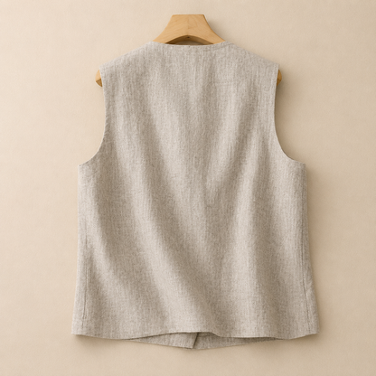 Aveline Cotton Linen Vest