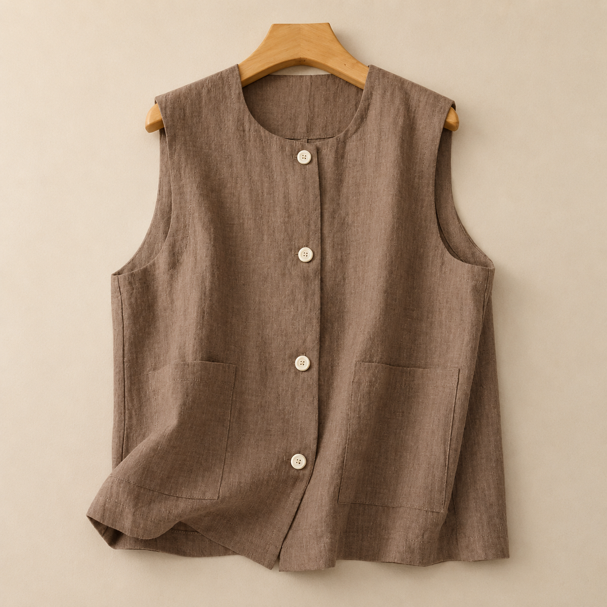 Aveline Cotton Linen Vest