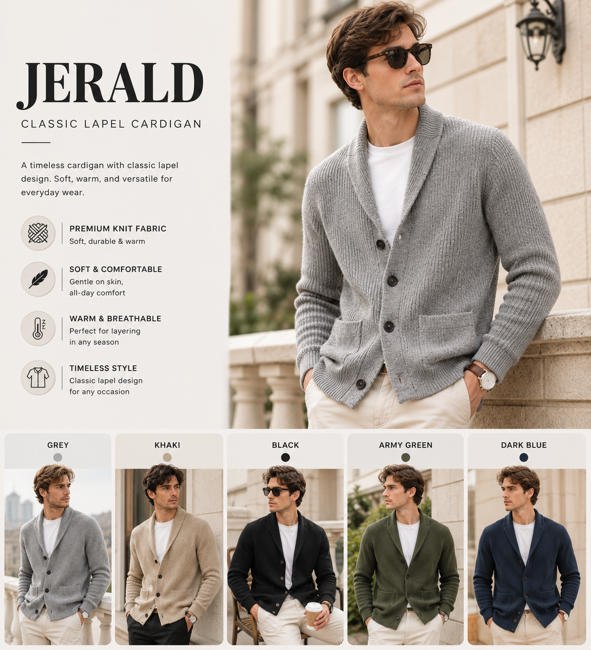Classic Laple Cardigan