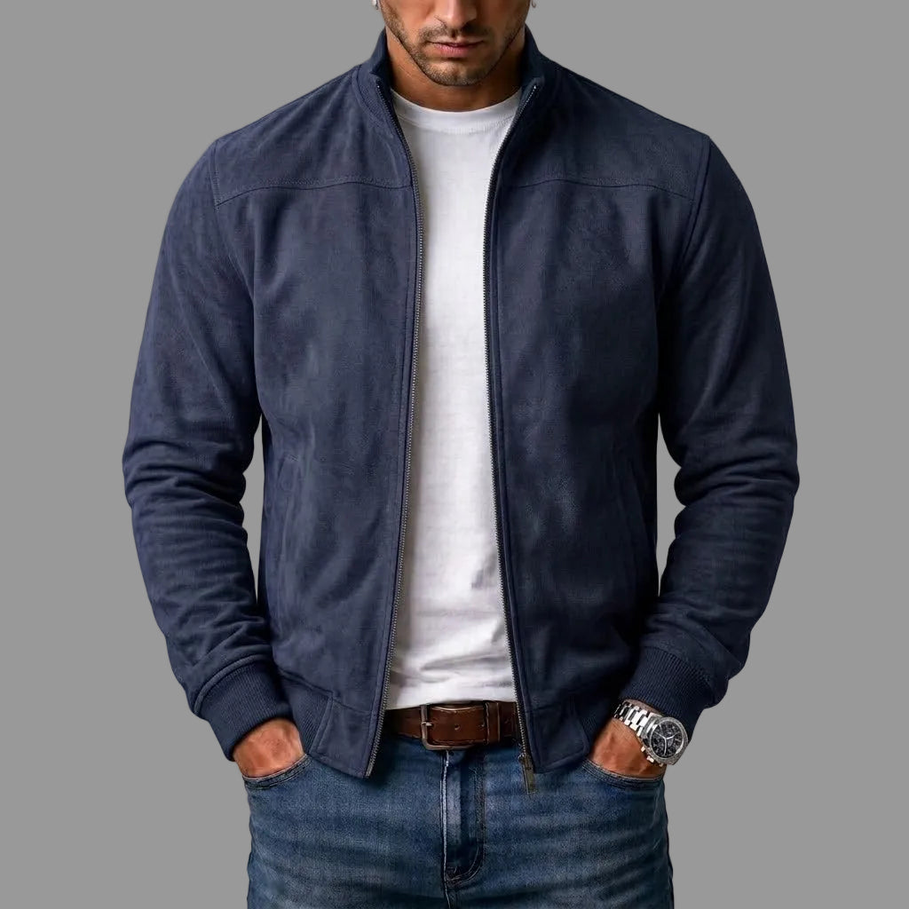 Calder Suede Bomber Jacket