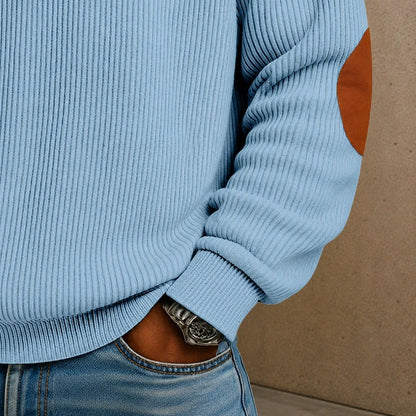 Quarter-Zip Ribbed Pullover