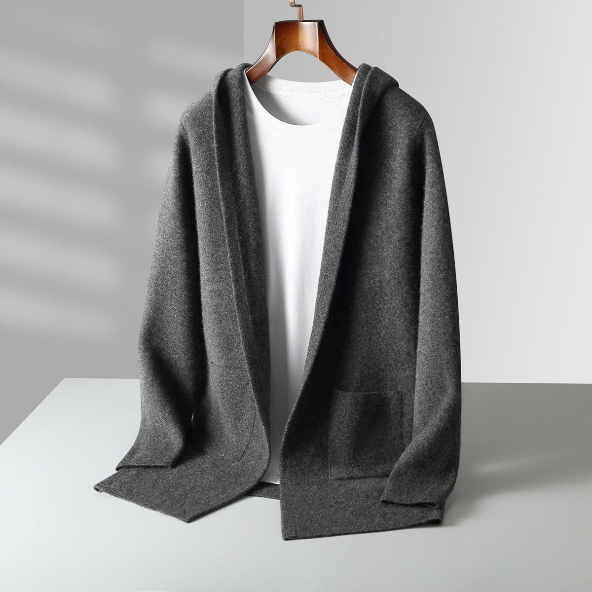 Valdoro Cashmere Hooded Cardigan