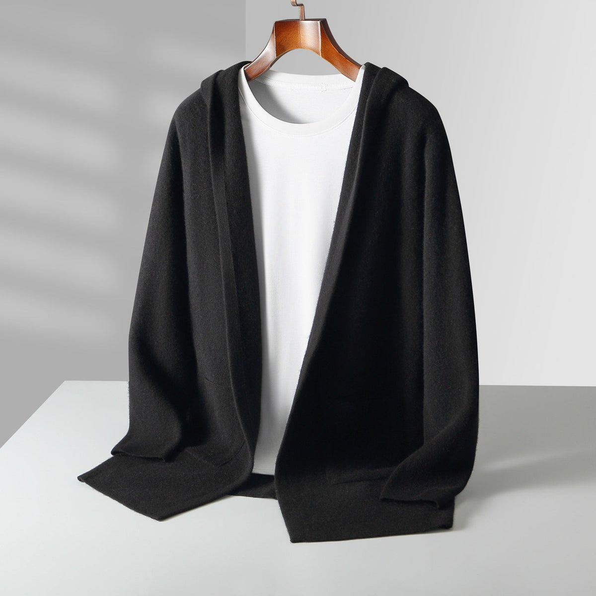 Valdoro Cashmere Hooded Cardigan