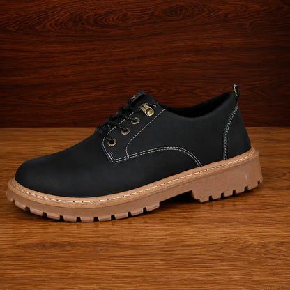 Treaded Sole Lace-Up Shoes