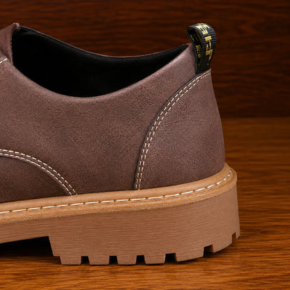 Treaded Sole Lace-Up Shoes