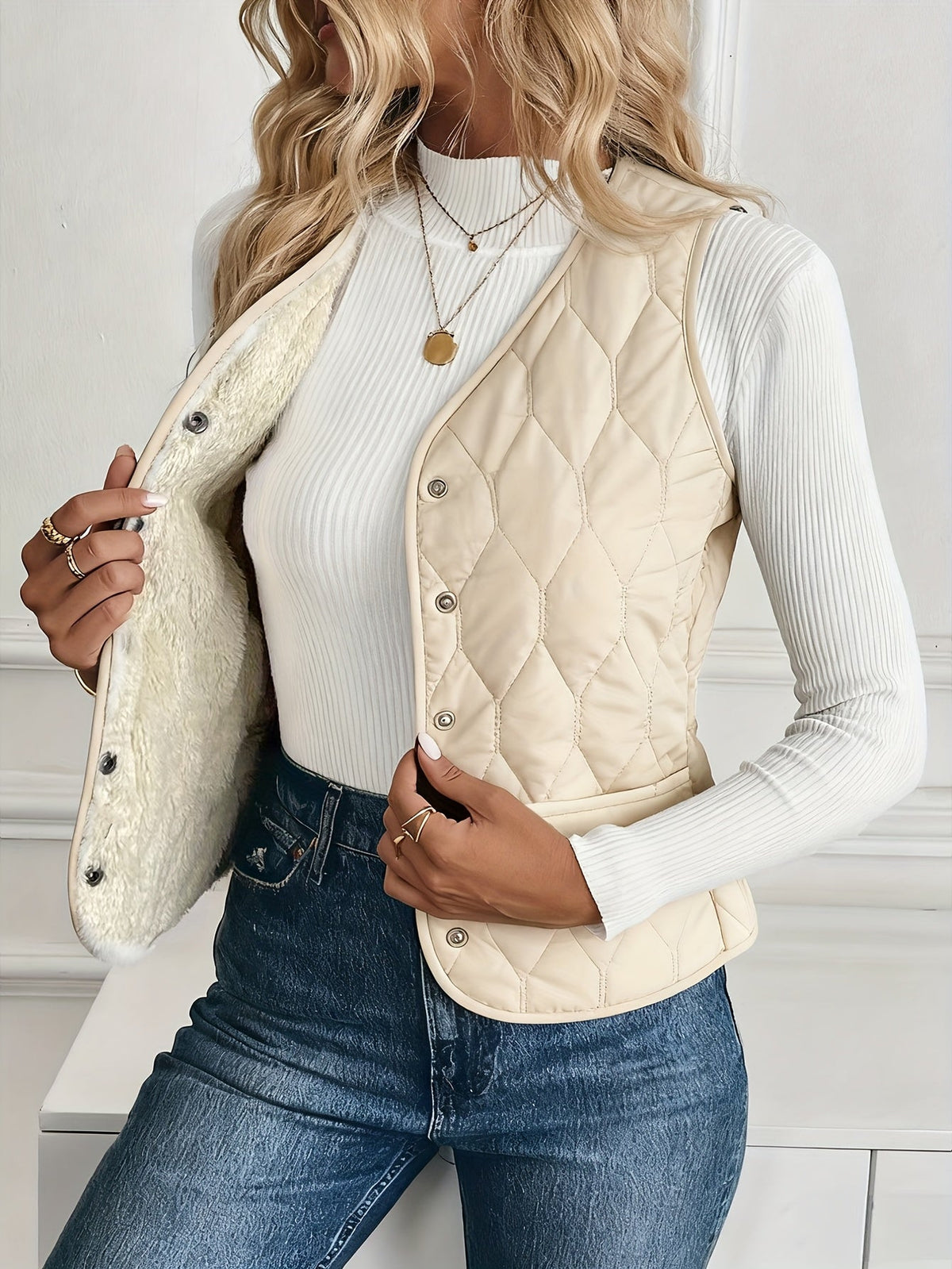 Norley Quilted Bomber Vest