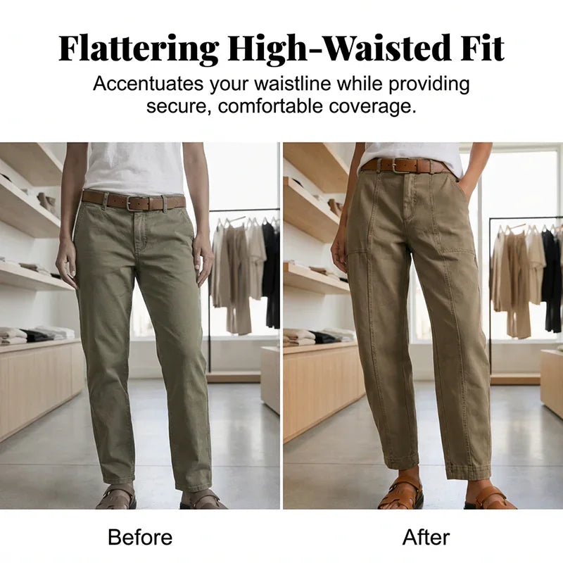 Comfortable High-Waist Utility Trousers - Designed for Every Body